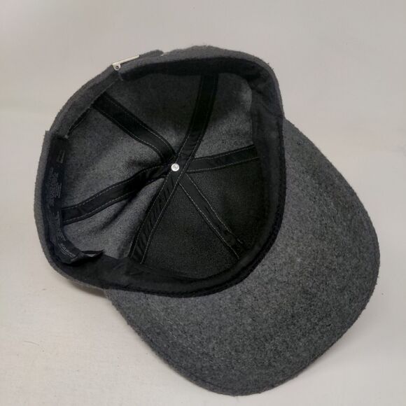 ASOS Design Slideback Hat Gray One Size Felt Adjustable 6 Panel Blank - Picture 6 of 7